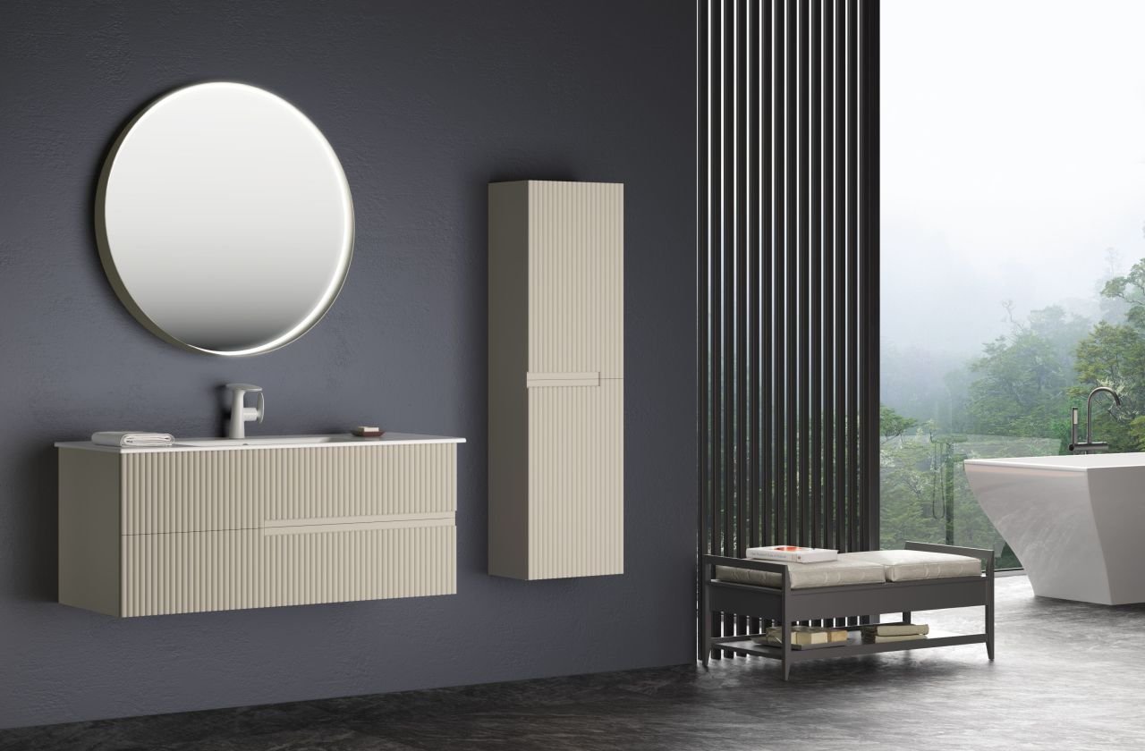 Orka MoonLight 120 cm Asma Banyo Dolabı