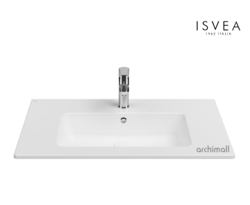 İsvea SistemaT Flat Lavabo 81 cm Beyaz