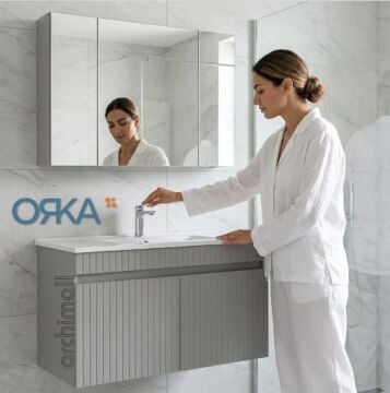 Orka Tivoli 100 cm Asma Banyo Dolabı