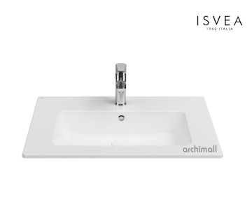 İsvea SistemaT Flat Lavabo 71 cm Beyaz