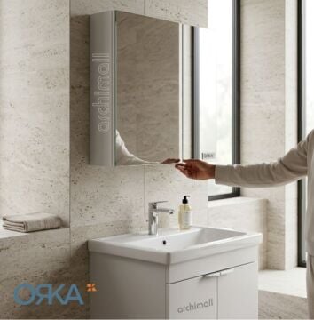 Orka Desna 50 cm Asma Banyo Dolabı