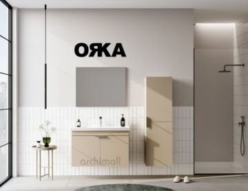 Orka Desna 80 cm Asma Banyo Dolabı