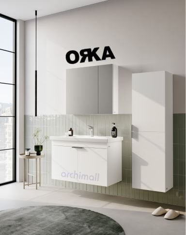 Orka Desna 80 cm Asma Banyo Dolabı