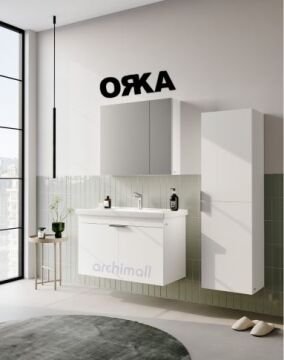 Orka Desna 80 cm Asma Banyo Dolabı