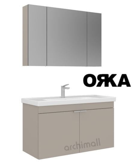 Orka Desna 100 cm Asma Banyo Dolabı