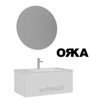 Orka Olbia 80 Asma Banyo Dolabı MAT BEYAZ
