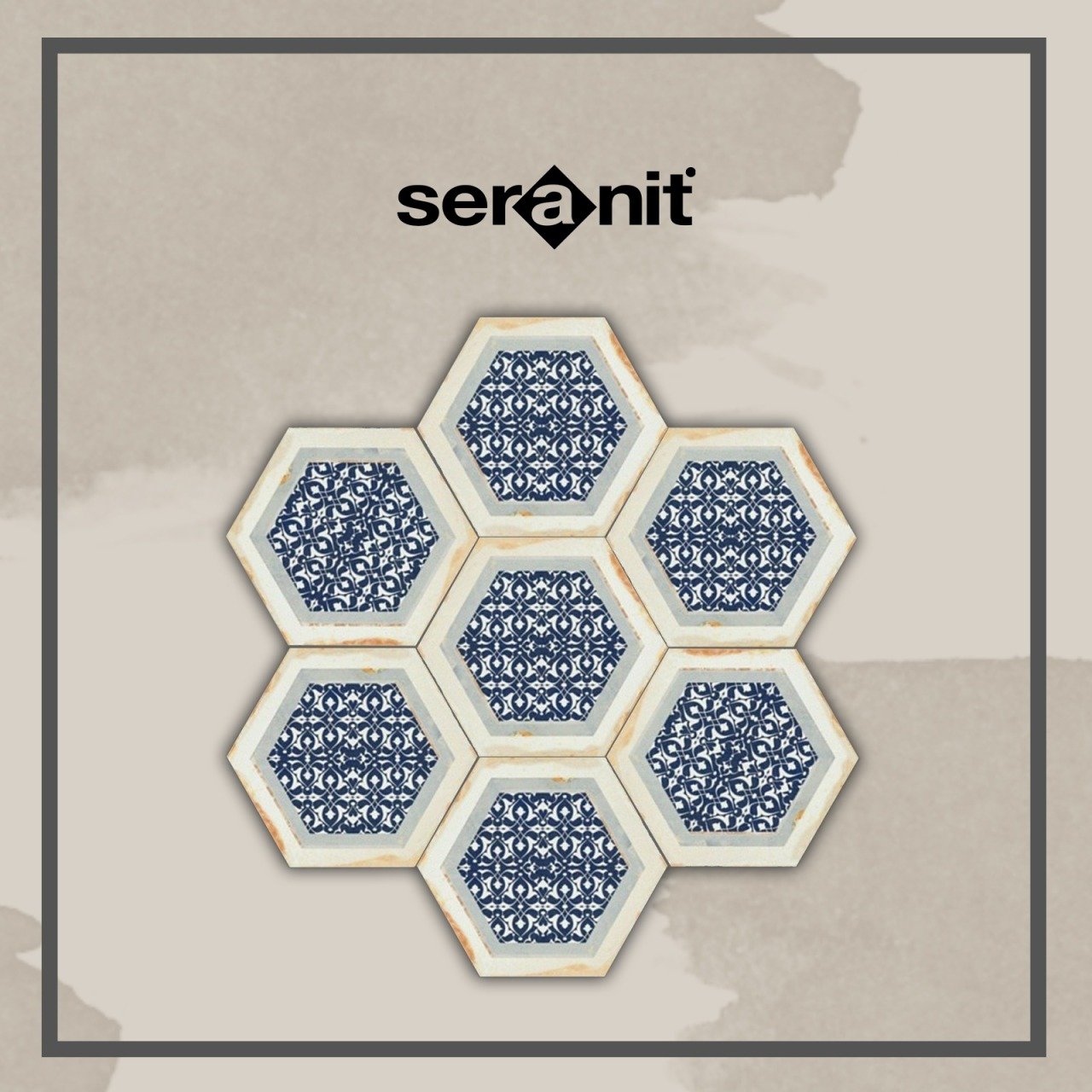 Seranit Nikea Çini Mat Dekor 20x23.2