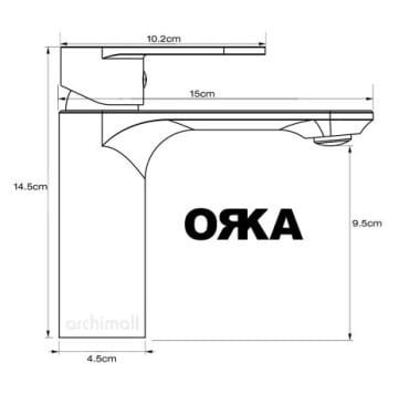 Orka Sharp Beyaz Lavabo Armatürü