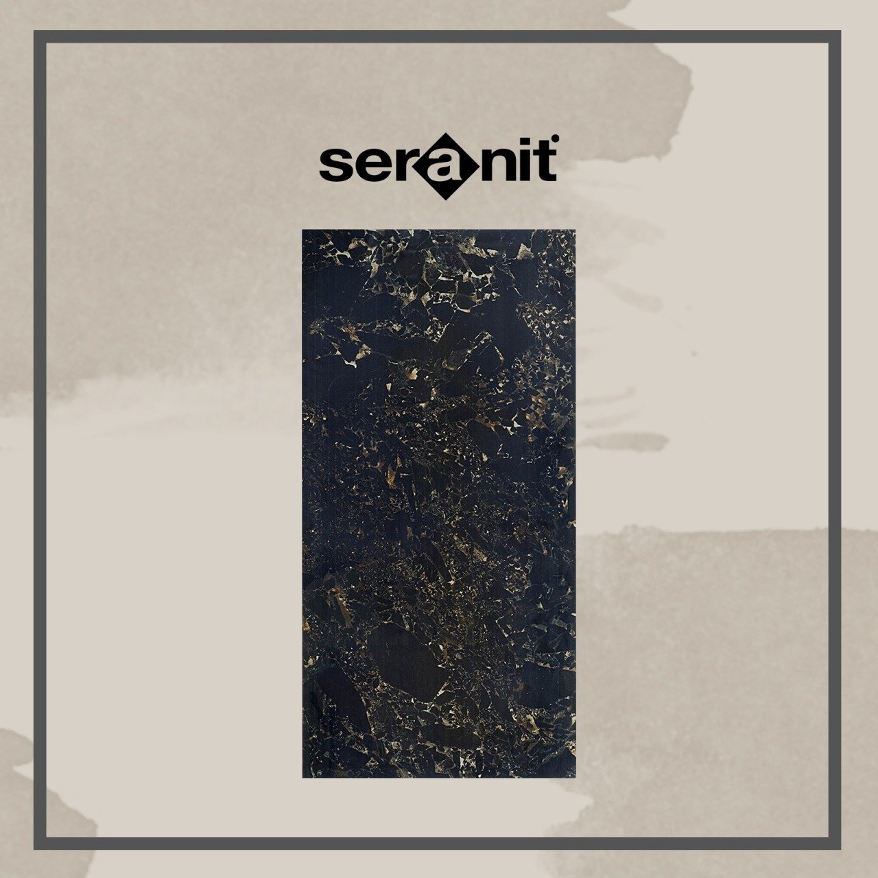 Seranit 60x120 Crushed Marble Black Full Lappato