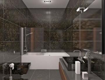 Seranit 60x120 Crushed Marble Black Full Lappato