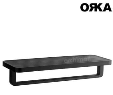 Orka Sharp Siyah Etajerli Uzun Havluluk