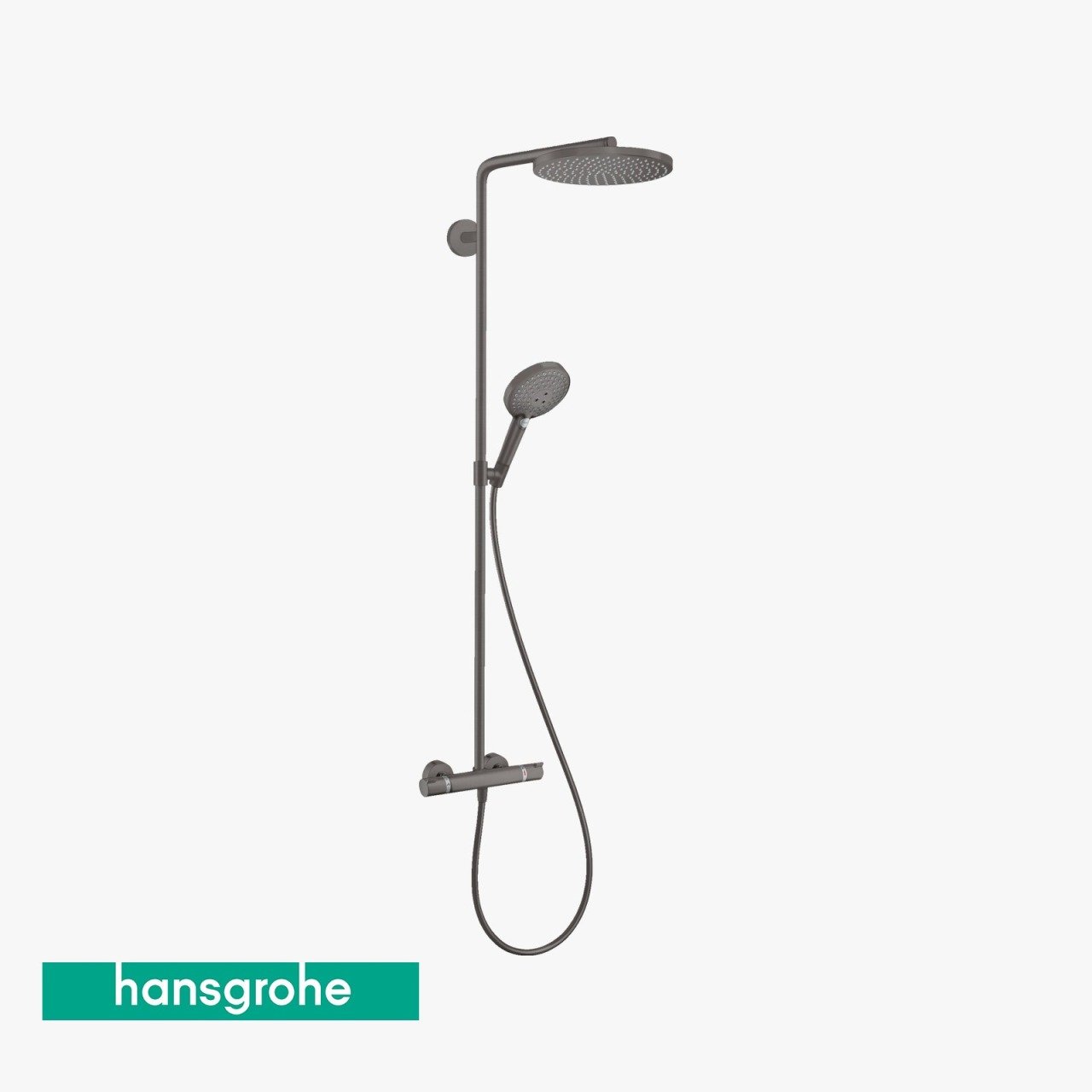Hansgrohe Raindance Select S 240 Mat Siyah Duş kolonu termostatlı 27633340