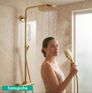 Hansgrohe Raindance Select S 240 Optik Altın Duş kolonu