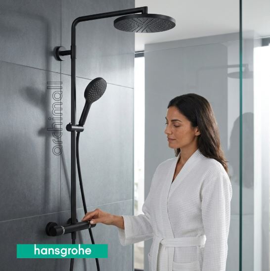 Hansgrohe Raindance Select S 240 Satin Siyah Duş kolonu