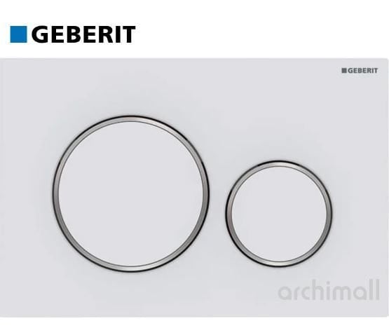 Geberit Sigma 20 Kumanda Paneli Parlak-Mat Beyaz