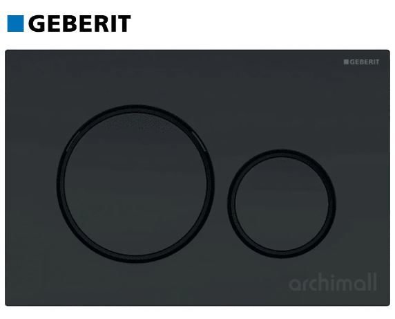 Geberit Sigma 20 Kumanda Paneli Siyah-Mat Siyah