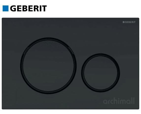 Geberit Sigma 20 Kumanda Paneli Siyah-Mat Siyah