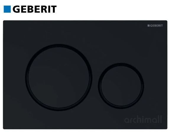 Geberit Sigma 20 Kumanda Paneli Mat Siyah-Siyah