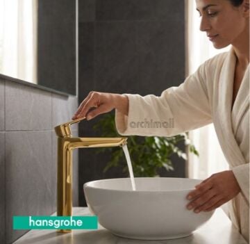 Hansgrohe Talis E 240 Altın Çanak Lavabo Bataryası