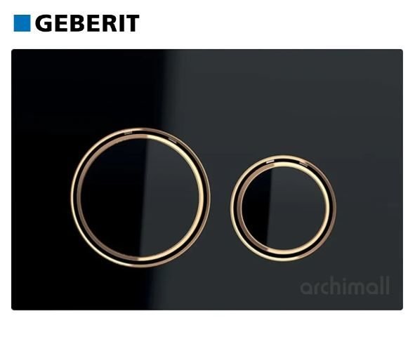 Geberit Sigma 21 Kumanda Paneli Siyah Cam-Bronz