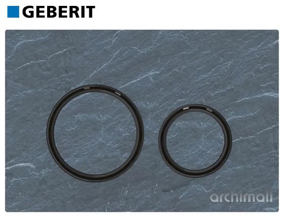 Geberit Sigma 21 Kumanda Paneli Arduvaz-Siyah Krom