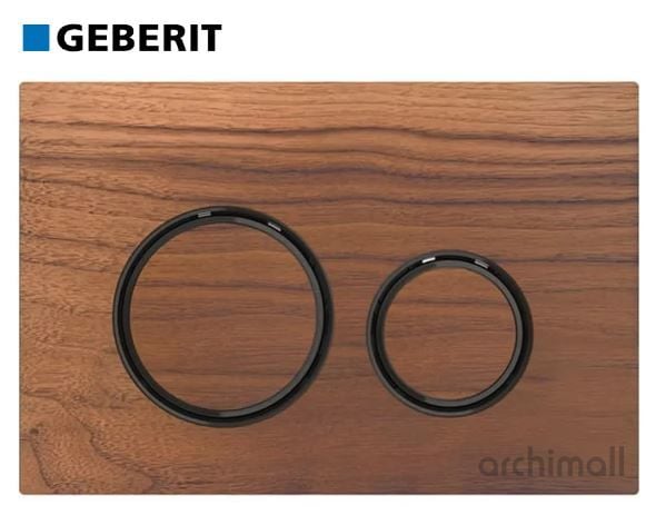 Geberit Sigma 21 Kumanda Paneli Ahşap-Siyah Krom
