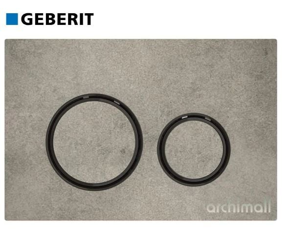 Geberit Sigma 21 Kumanda Paneli Beton-Siyah Krom