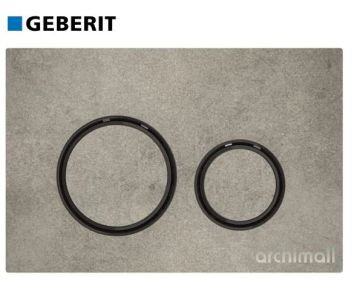 Geberit Sigma 21 Kumanda Paneli Beton-Siyah Krom