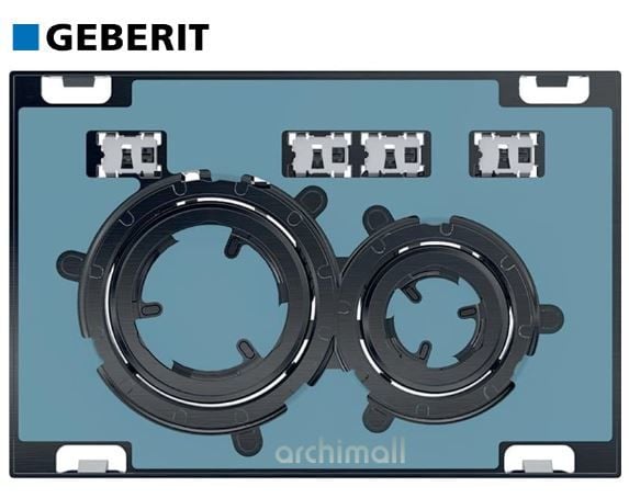 Geberit Sigma 21 Kumanda Paneli Kişiselleştirilebilir-Siyah Krom
