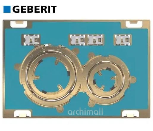 Geberit Sigma 21 Kumanda Paneli Kişiselleştirilebilir-Pirinç
