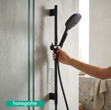 Hansgrohe Raindance Select E Satin Siyah Sürgülü Duş Seti