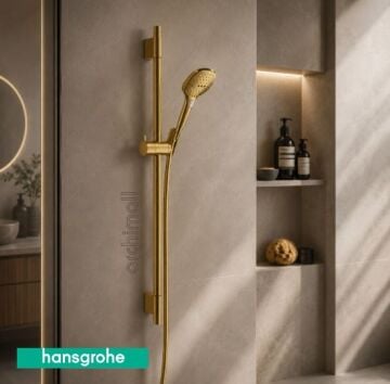 Hansgrohe Raindance Select E Altın Sürgülü Duş Seti