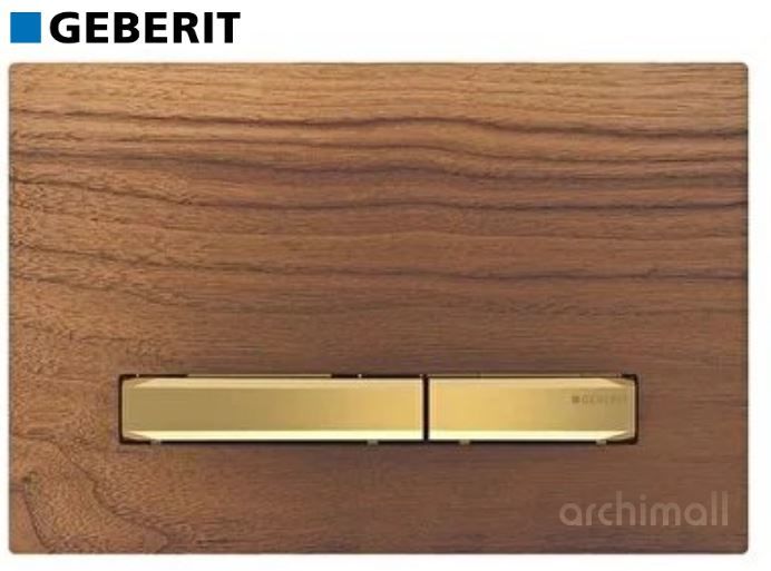 Geberit Sigma 50 Kumanda Paneli Ahşap-Pirinç