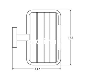 Csk Banyo Ege Rozetli Kare Sabunluk EG2432