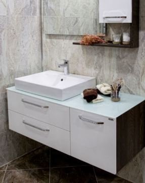 Orka Heybeli 120 cm Asma Banyo Dolabı