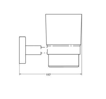 Csk Banyo Aksu Diş Fırçalık Altın AKS12202