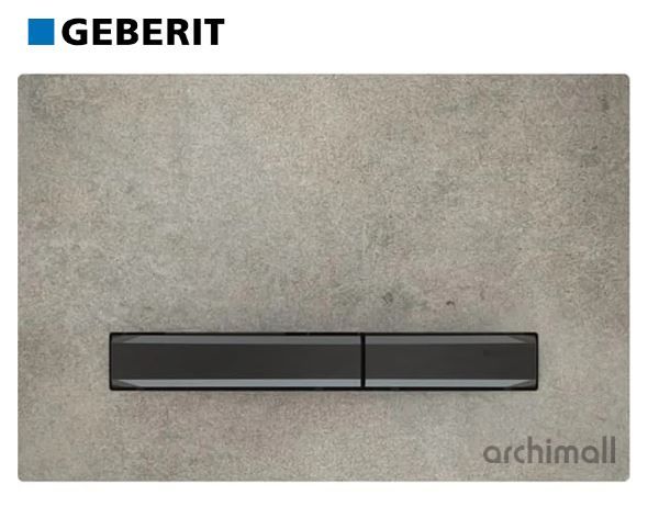 Geberit Sigma 50 Kumanda Paneli Beton-Siyah Krom