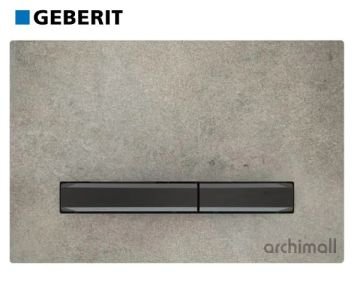Geberit Sigma 50 Kumanda Paneli Beton-Siyah Krom