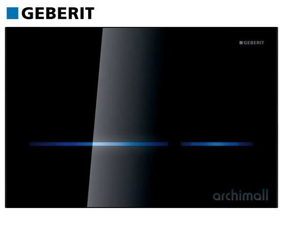 Geberit Sigma 80 Kumanda Paneli Siyah Cam 8 cm