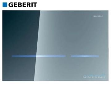 Geberit Sigma 80 Kumanda Paneli Füme-Reflektif Cam 12 cm