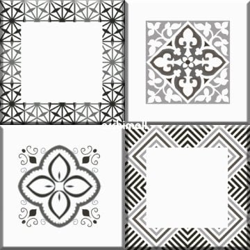 Seramiksan Sole Siyah Beyaz 30x30