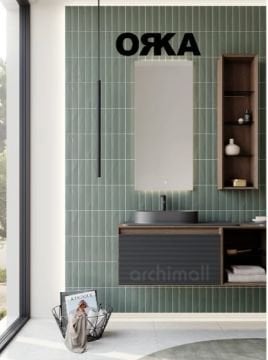 Orka Pacific Çekmeceli 140 cm Asma Banyo Dolabı
