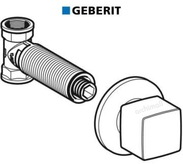 Geberit Kare Ankastre Stop Valf
