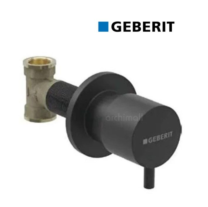 Geberit Siyah Ankastre Stop Valf