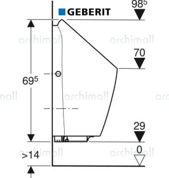 Geberit Preda Fotoselli Pisuvar Elektrikli