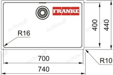 Franke Maris Mrx 110-70 Inox Mutfak Evyesi̇