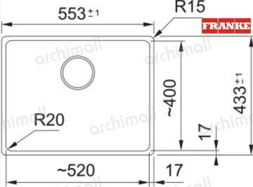 Franke Maris Mrg 110-52 Nero Grani̇t Mutfak Evyesi̇