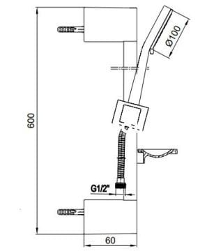 Eca Nobilis Altın Sürgülü Duş Takımı