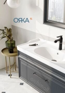 Orka Design 85 cm Asma Banyo Dolabı