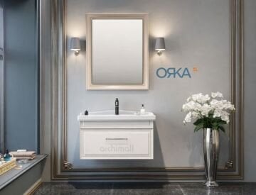 Orka Design 85 cm Asma Banyo Dolabı